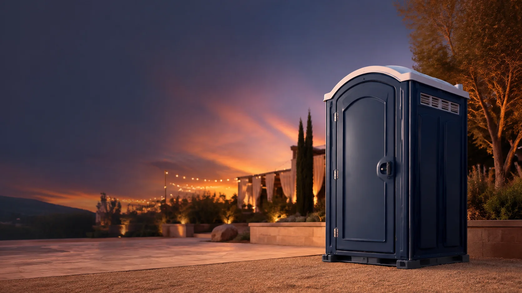 Portable restroom shown for rental planning in Kalispell, MT